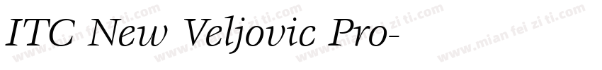 ITC New Veljovic Pro字体转换